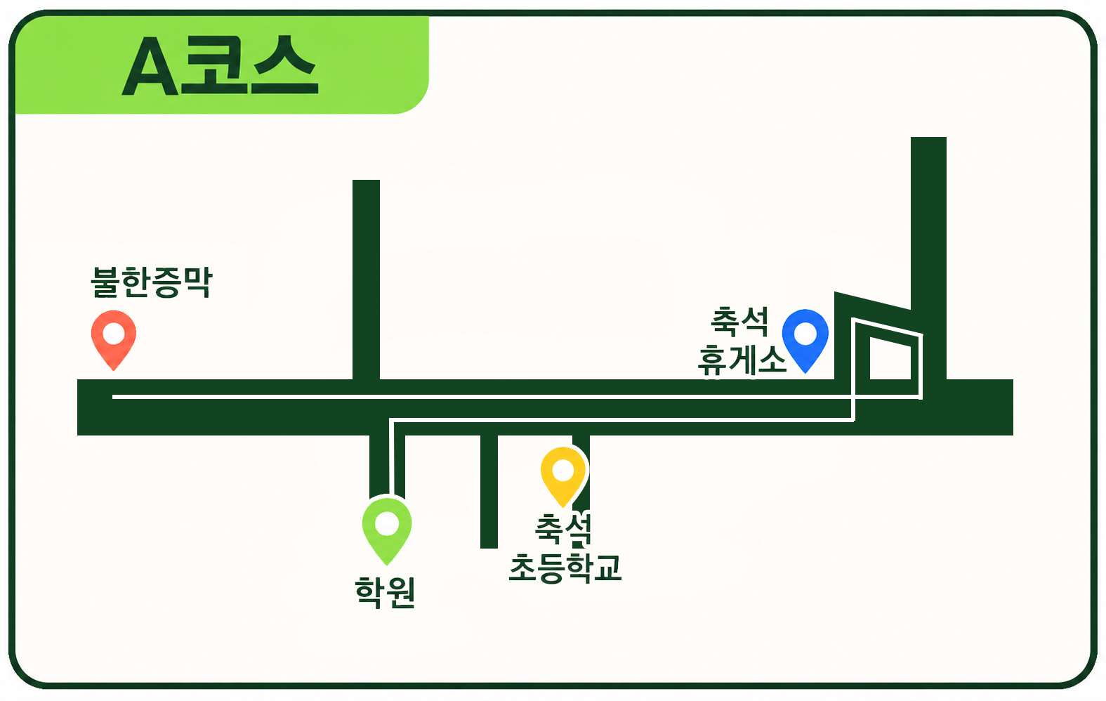 도로주행 A코스 약도
